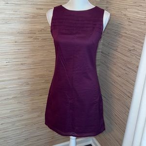 Merona burgundy sleeveless lined cotton dress size 2 EUC!